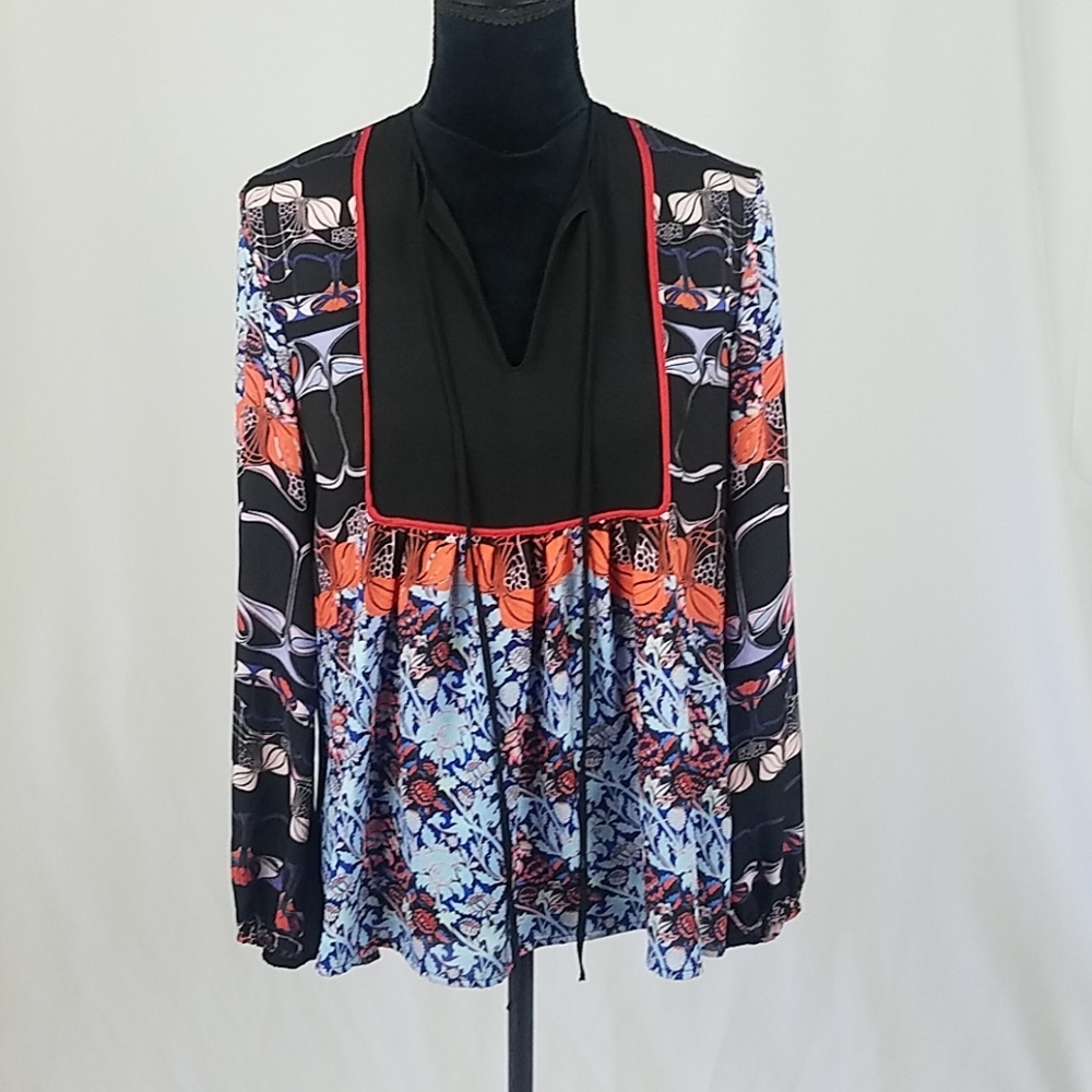Clover Canyon women S long‎ sleeve semi sheer top
